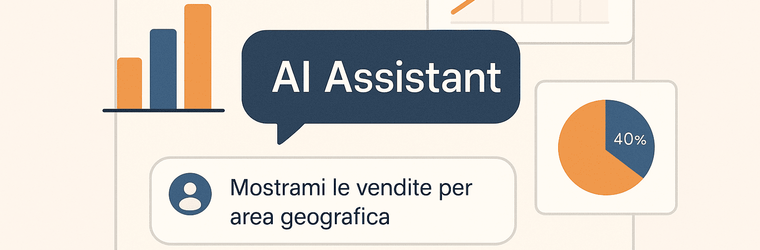 AI Assistant che semplifica l’accesso ai dati attraverso prompt in linguaggio naturale e visualizzazione grafica